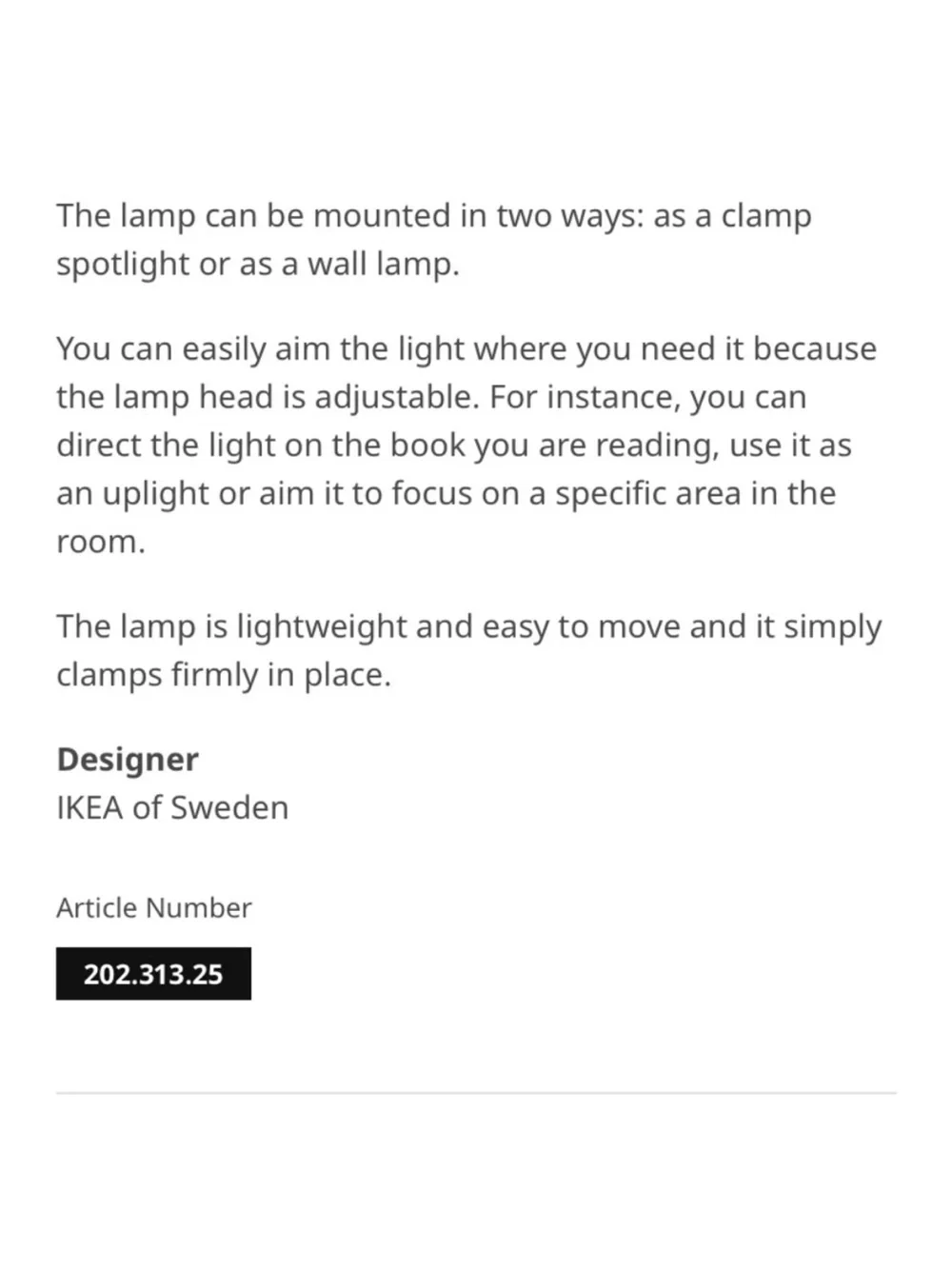New IKEA Ranarp Wall Clamp Spotlight Lamp White Gold Shelf Desk Bookcase RETRO